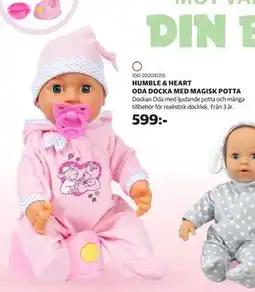 Lekia HUMBLE & HEART ODA DOCKA MED MAGISK POTTA erbjuda