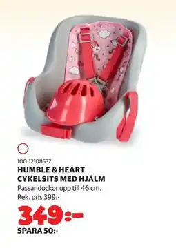 Lekia HUMBLE & HEART CYKELSITS MED HJÄLM erbjuda