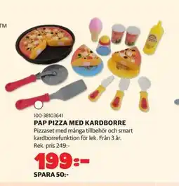 Lekia PAP PIZZA MED KARDBORRE erbjuda