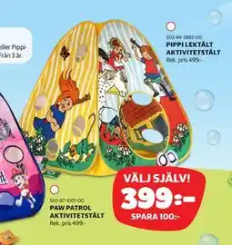 Lekia PIPPI LEKTÄLT AKTIVITETSTÄLT erbjuda