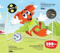 Lekia SKILLS FOTBOLLSMÅL 1,2 M erbjuda