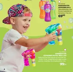 Lekia WIND&WATER SÅPBUBBELPISTOL MED LJUS erbjuda