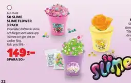 Lekia SO SLIME SLIME FLOWER 3 PACK erbjuda