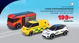 Lekia 3-PACK UTRYCKNINGSSFORDON erbjuda