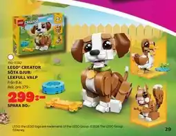 Lekia LEGO CREATOR SÖTA DJUR: LEKFULL VALP erbjuda