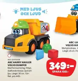 Lekia ABC HARRY HAULER VOLVO DUMPER erbjuda