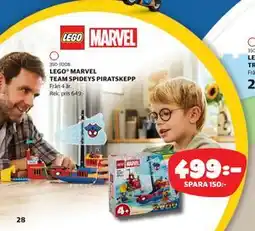 Lekia LEGO MARVEL TEAM SPIDEYS PIRATSKEPP erbjuda
