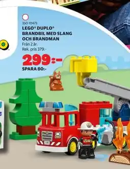 Lekia LEGO DUPLO BRANDBIL MED SLANG OCH BRANDMAN erbjuda