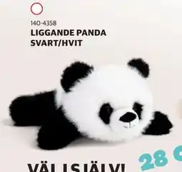 Lekia LIGGANDE PANDA SVART/HVIT erbjuda