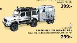 Lekia RAPID SPEED JEEP MED HÄSTSLÄP erbjuda