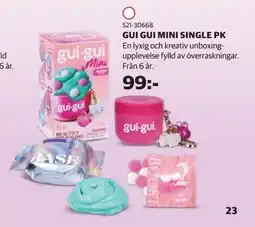 Lekia GUI GUI MINI SINGLE PK erbjuda