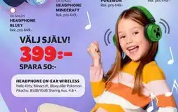 Lekia HEADPHONE ON-EAR WIRELESS erbjuda