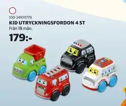 Lekia KID UTRYCKNINGSFORDON 4 ST erbjuda
