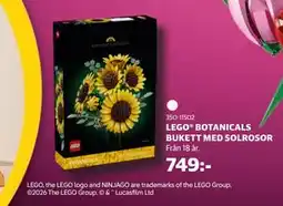 Lekia LEGO BOTANICALS BUKETT MED SOLROSOR erbjuda