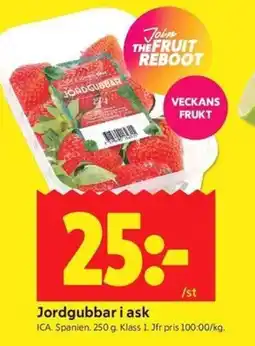 ICA Kvantum ICA Jordgubbar i ask erbjuda