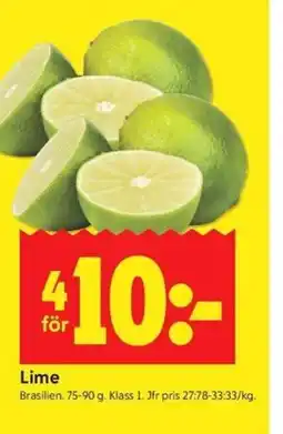 ICA Kvantum Lime erbjuda