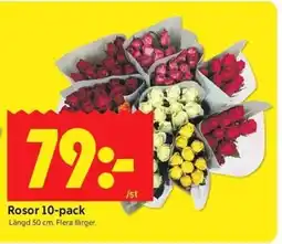 ICA Kvantum Rosor 10-pack erbjuda