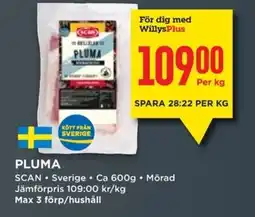 Willys Scan Pluma erbjuda