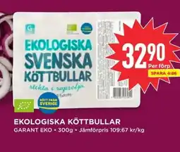 Willys Garant Ekologiska köttbullar erbjuda