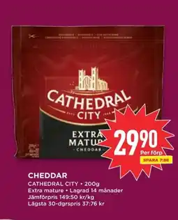 Willys Cathedral City Cheddar erbjuda