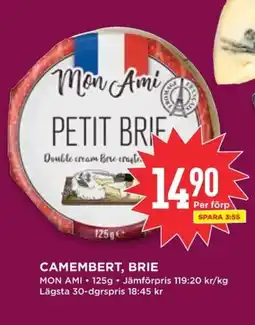Willys Mon Ami Camembert, brie erbjuda