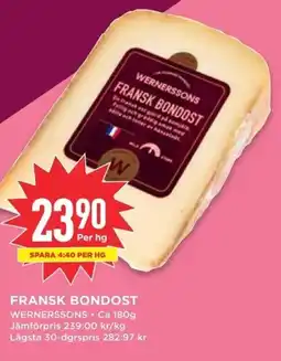 Willys WERNERSSONS Fransk bondost erbjuda