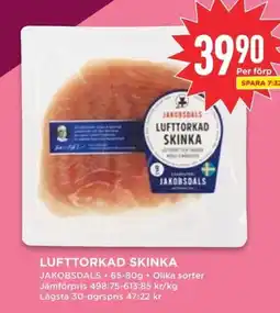 Willys JAKOBSDALS Lufttorkad skinka erbjuda