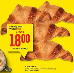 Willys Croissant erbjuda