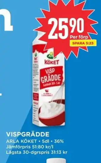 Willys Arla Köket Vispgrädde erbjuda