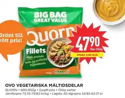 Willys Quorn Ovo vegetariska måltidsdelar erbjuda