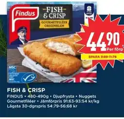 Willys Findus Fish & crisp erbjuda