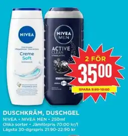 Willys NIVEA ,NIVEA MEN Duschkräm, duschgel erbjuda