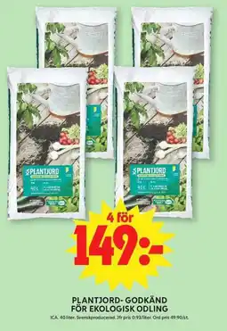 ICA Maxi Plantjord-godkänd för ekologisk odling erbjuda