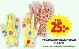 ICA Maxi Trädgårdshandskar 2-pack erbjuda