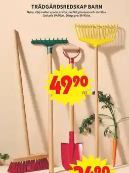 ICA Maxi Trädgårdsredskap barn erbjuda