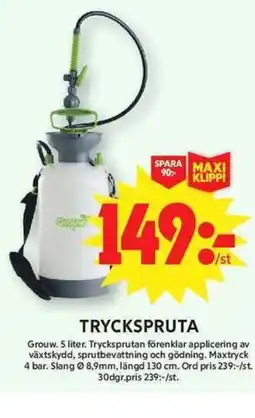 ICA Maxi Grouw Tryckspruta erbjuda