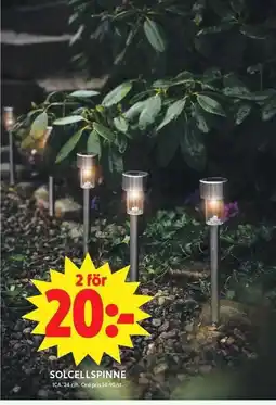ICA Maxi Solcellspinne erbjuda