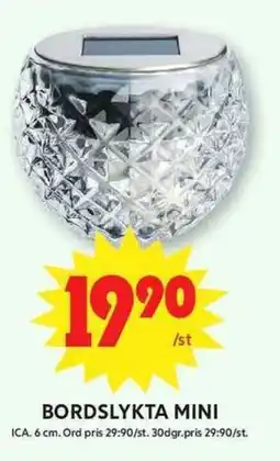 ICA Maxi Bordslykta mini erbjuda
