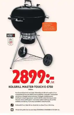 ICA Maxi Weber Kolgrill master-touch e-5750 erbjuda