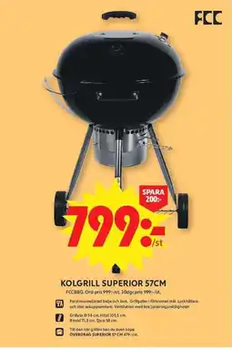 ICA Maxi Kolgrill superior erbjuda