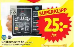 ICA Supermarket ICA Grillkorv extra fin erbjuda