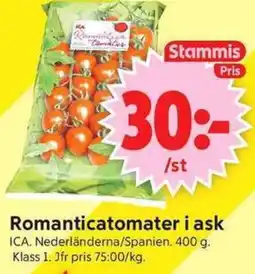 ICA Supermarket ICA Romanticatomater i ask erbjuda