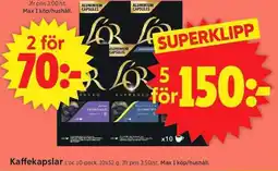 ICA Supermarket L'Or Kaffekapslar erbjuda