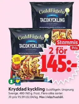 ICA Supermarket Guldfågeln Kryddad kyckling erbjuda