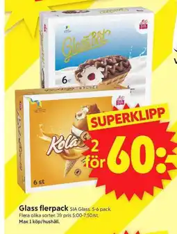 ICA Supermarket SIA Glass flerpack erbjuda