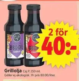 ICA Supermarket Caj P. Grillolja erbjuda