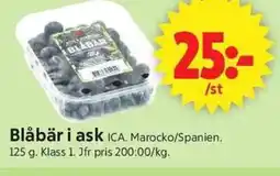 ICA Supermarket ICA Blåbär i ask erbjuda