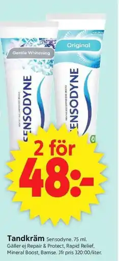 ICA Supermarket Sensodyne Tandkräm erbjuda