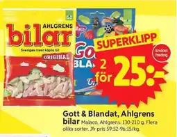 ICA Supermarket Gott & Blandat, Ahlgrens bilar erbjuda