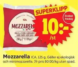 ICA Supermarket ICA Mozzarella erbjuda